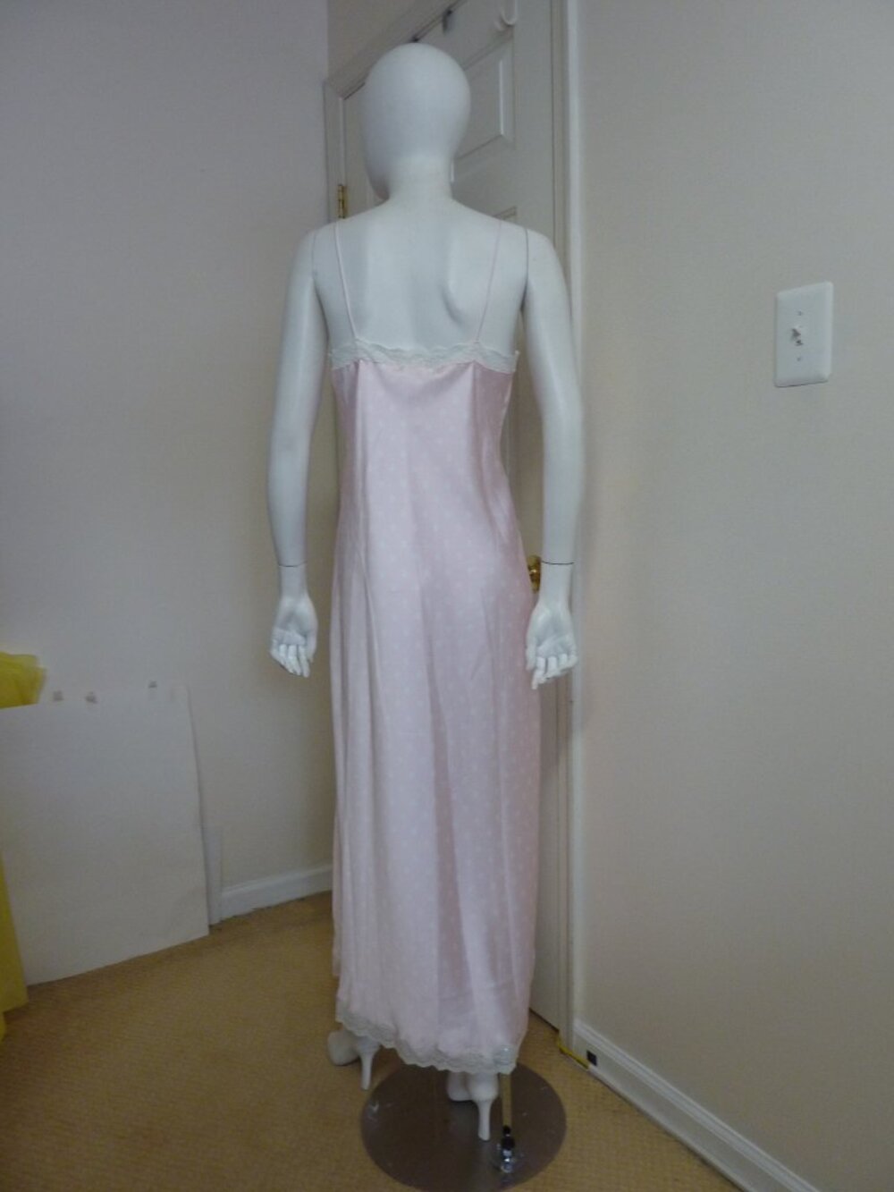 LoveShackFancy Manuela Satin Polka Dot Maxi Dress - Picture 14 of 15